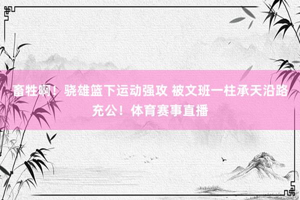 畜牲啊！骁雄篮下运动强攻 被文班一柱承天沿路充公！体育赛事直播